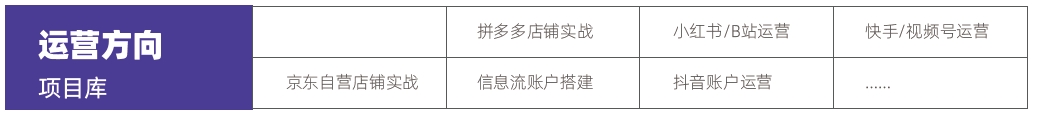 計算機培訓(xùn)機構(gòu)哪個最好？運營方向項目庫